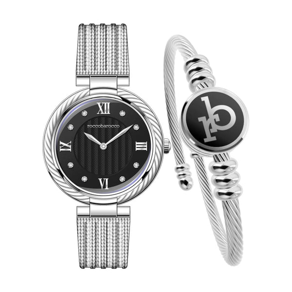 Roccobarocco RB.4469S-01M Ladies Watch and Bangle Set - Roccobarocco RB.4469S-01M Ladies Watch and Bangle Set